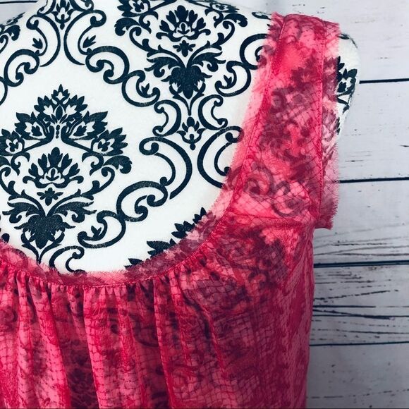 Rachel Roy Sheer Patterned Flowy Sleeveless Top XS - Picture 7 of 8